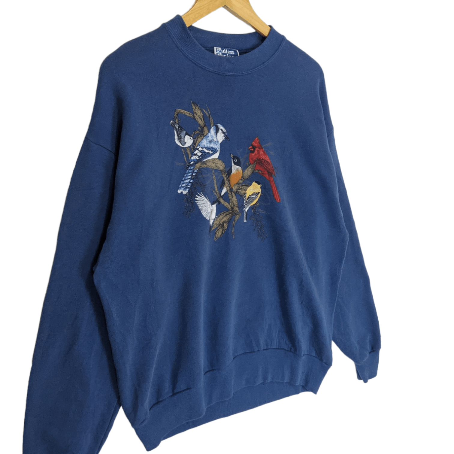 Vintage Vintage 90's ENDLESS DESIGNS Bird Painting Art Sweatshirt Size US L / EU 52-54 / 3 - 3 Thumbnail