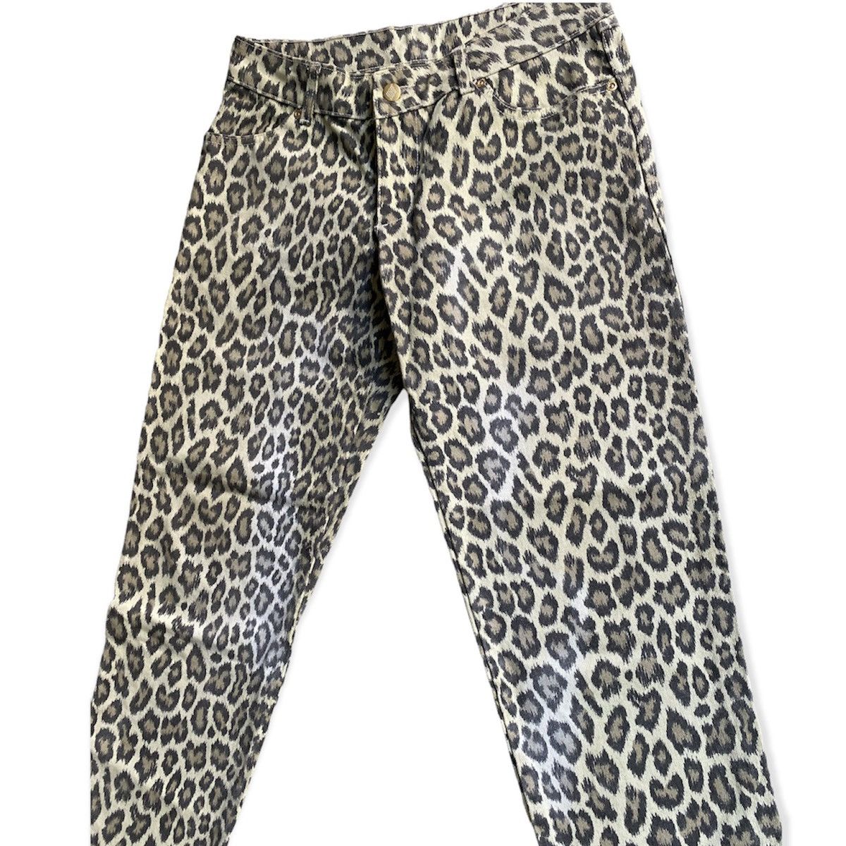 Jean Paul Gaultier Vintage 90’s Junior Gaultier Leopard Jeans Size US 30 / EU 46 - 2 Thumbnail