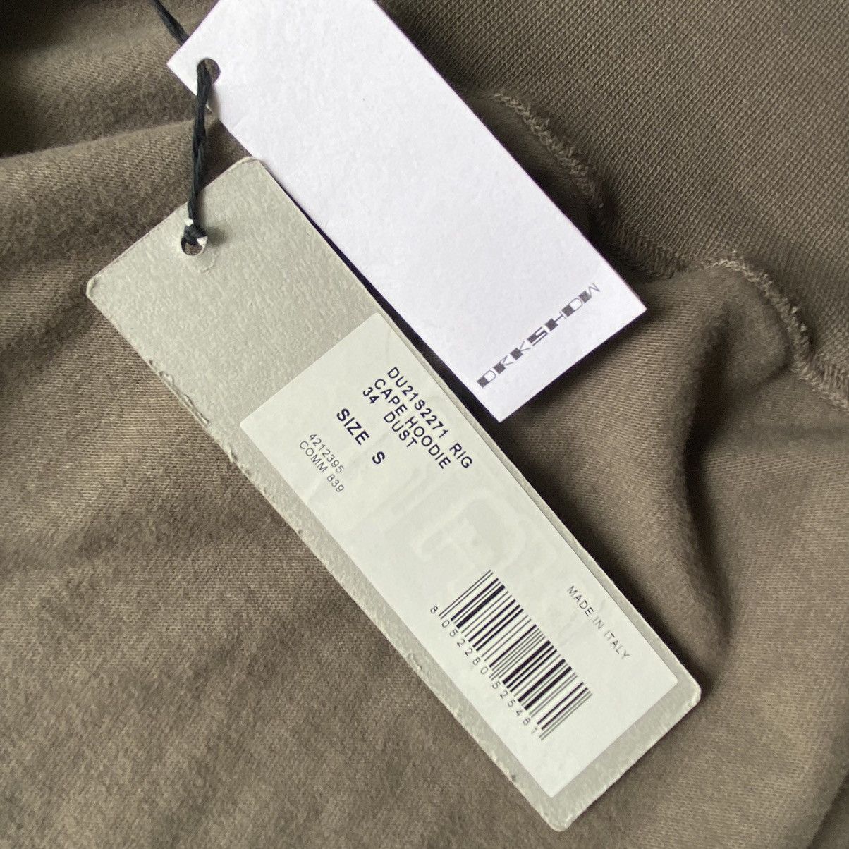 Rick Owens × Rick Owens Drkshdw NWT SS21 Rigolet Dust Cape Hoodie Size US S / EU 44-46 / 1 - 3 Thumbnail