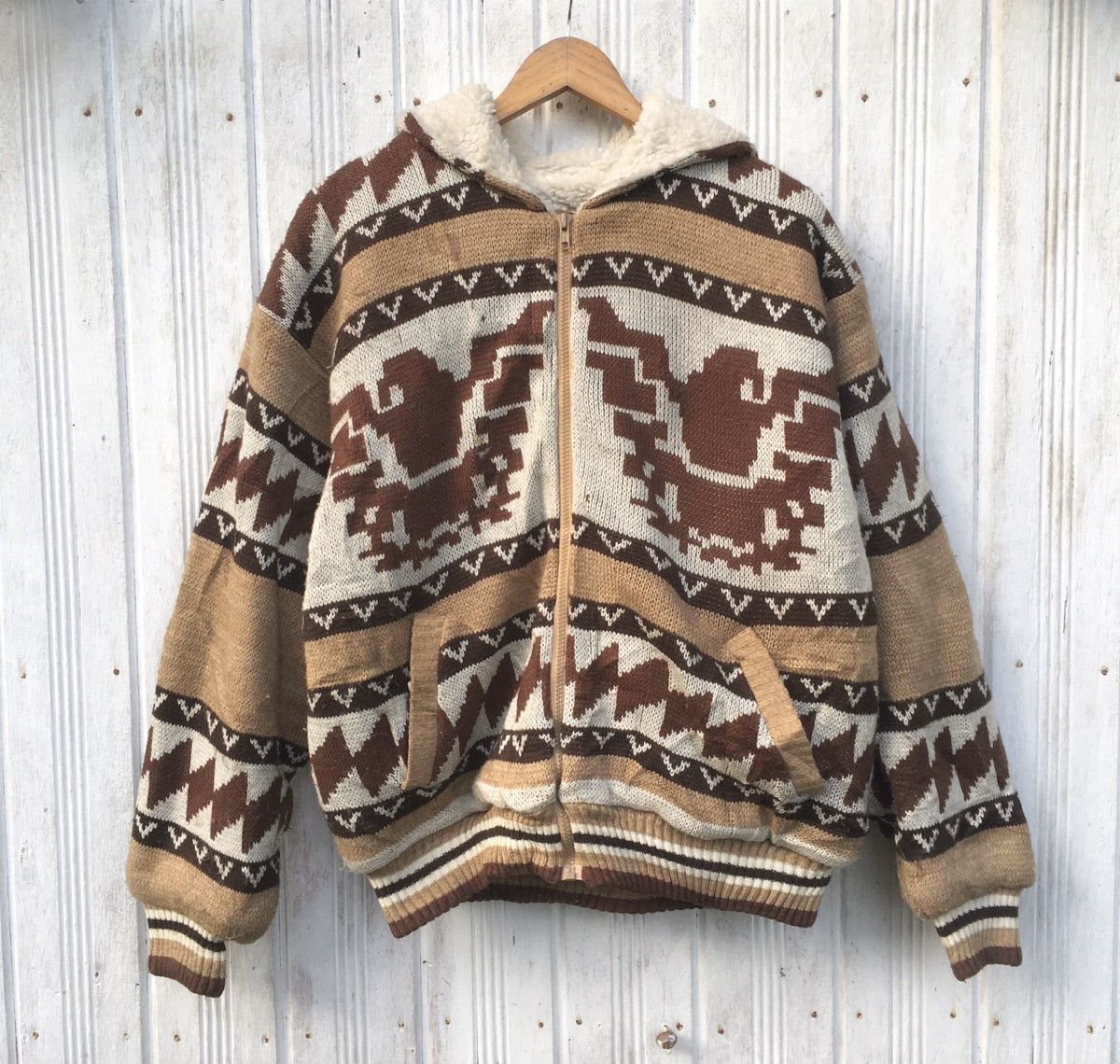 Vintage Vintage Kearney House Wool Mexican Native Puffer Jacket Size US M / EU 48-50 / 2 - 1 Thumbnail