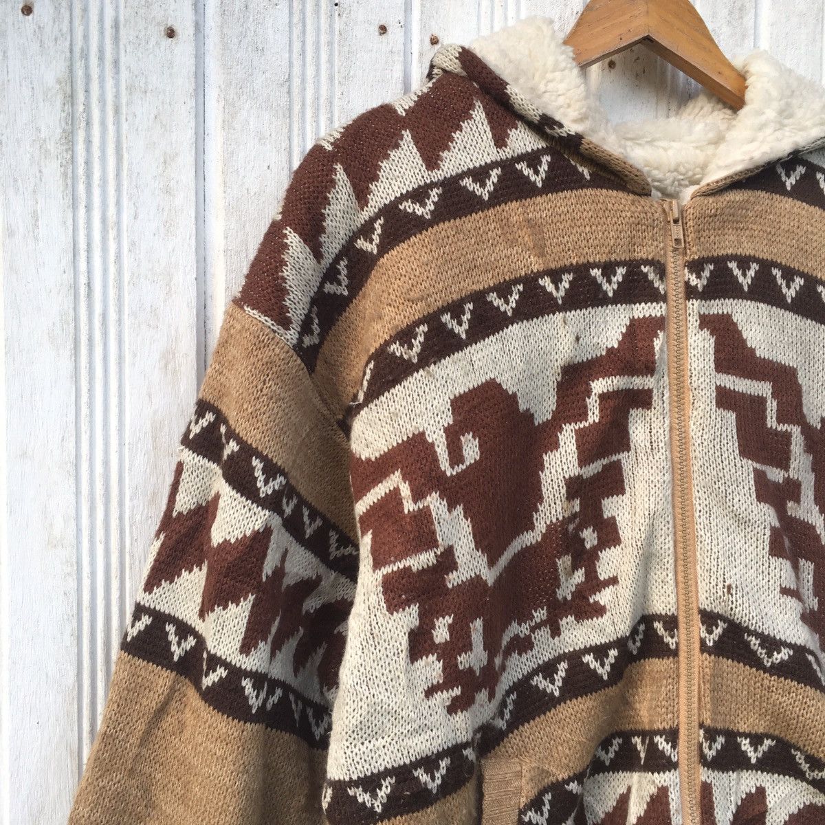 Vintage Vintage Kearney House Wool Mexican Native Puffer Jacket Size US M / EU 48-50 / 2 - 2 Thumbnail