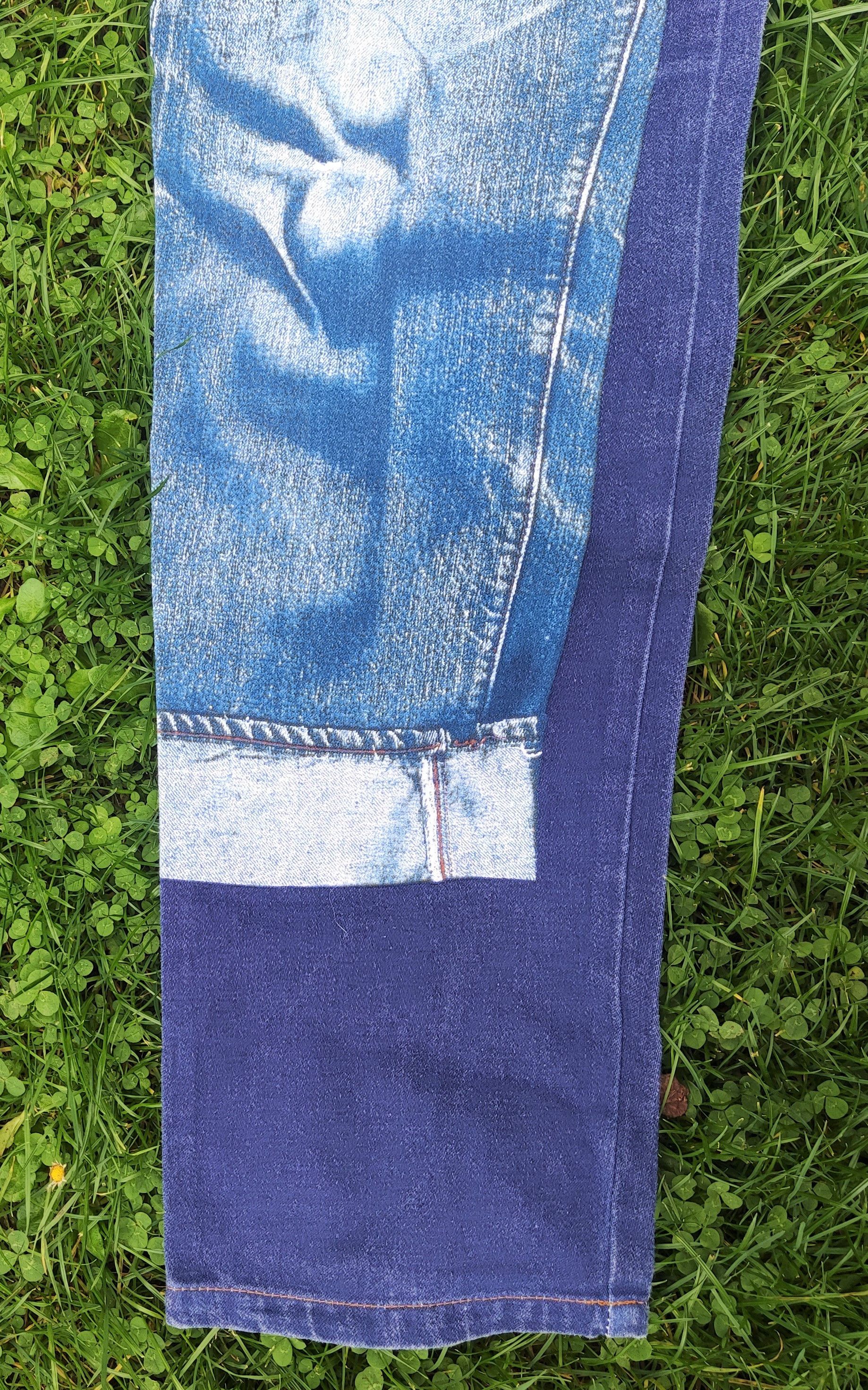 Jean Paul Gaultier Jean Paul Gaultier Jeans Denim Optic Opctical Illusion Pants Size US 29 - 7 Thumbnail