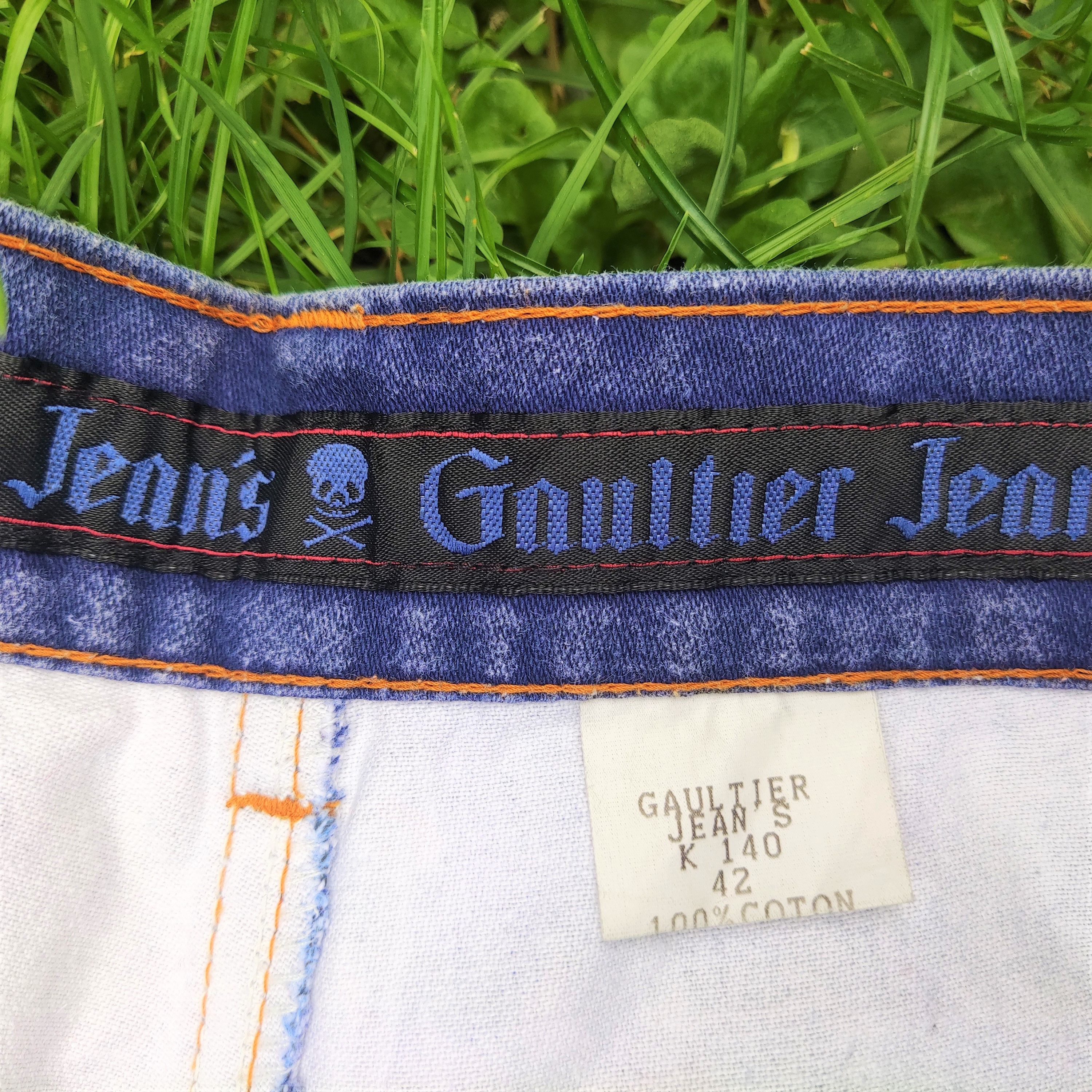 Jean Paul Gaultier Jean Paul Gaultier Jeans Denim Optic Opctical Illusion Pants Size US 29 - 4 Thumbnail