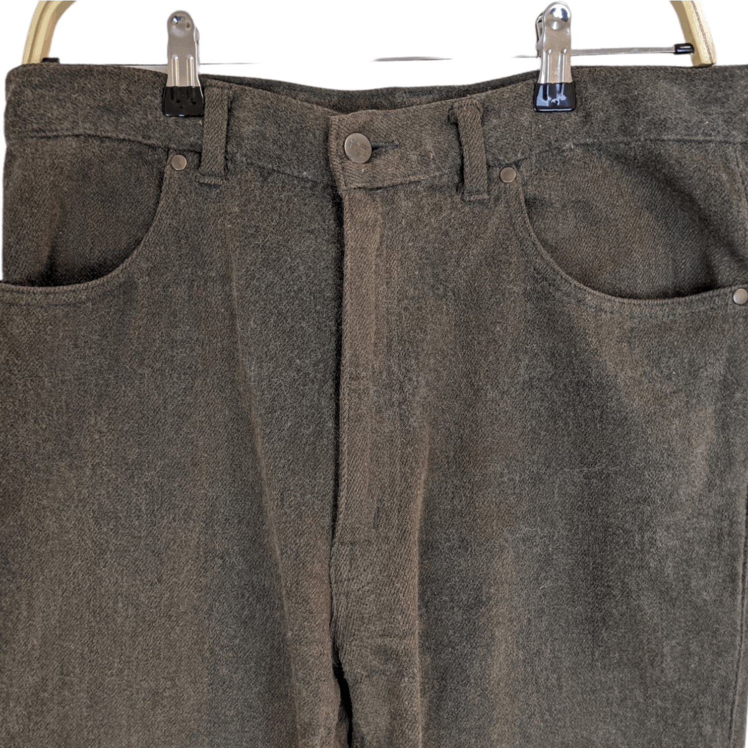 Japanese Brand Japan FIESTA Star-Press Wool Jean Style Pant Size US 33 - 4 Thumbnail