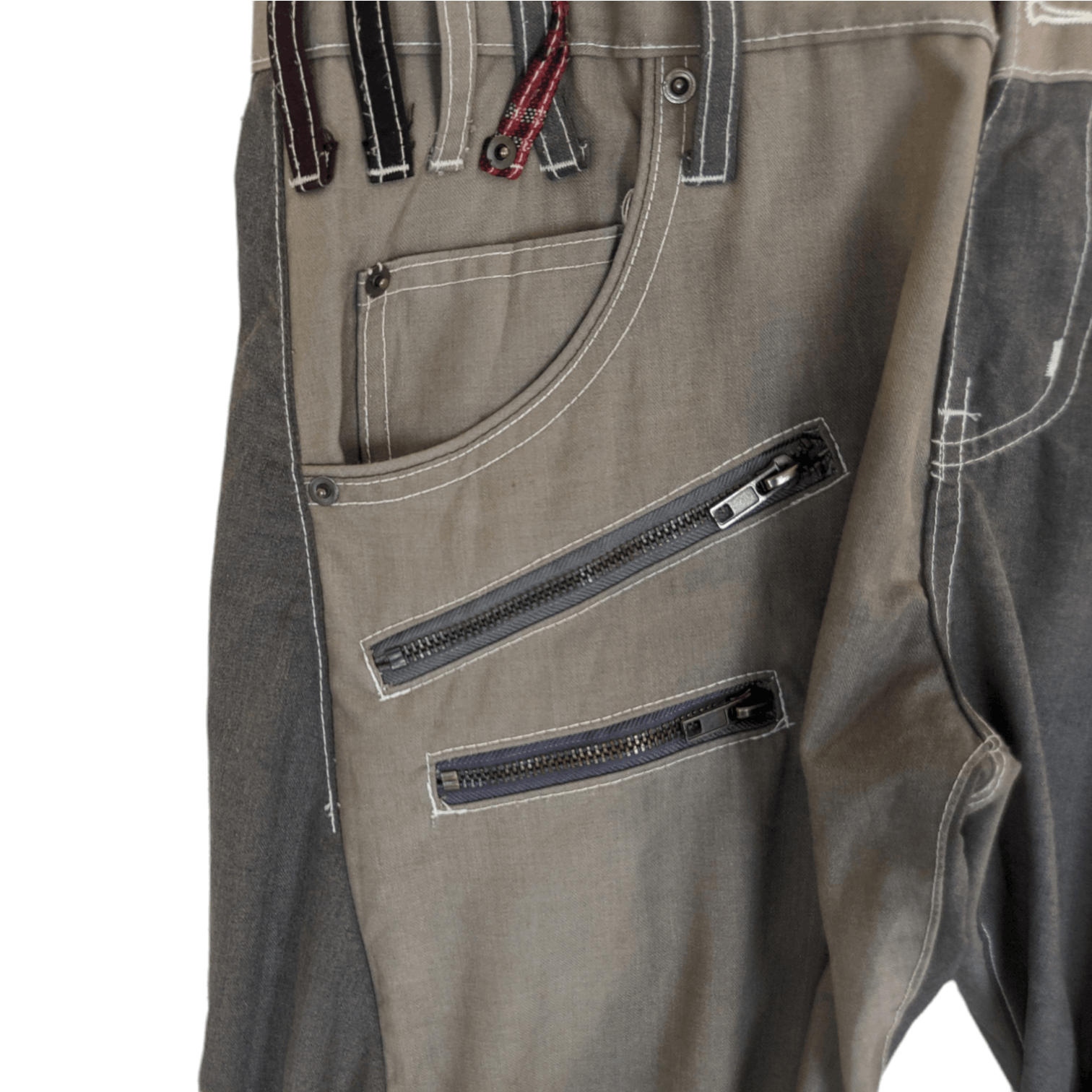 Japanese Brand Japan METHOD x UP START Distressed Faded Jean Stye Pant Size US 34 / EU 50 - 7 Thumbnail
