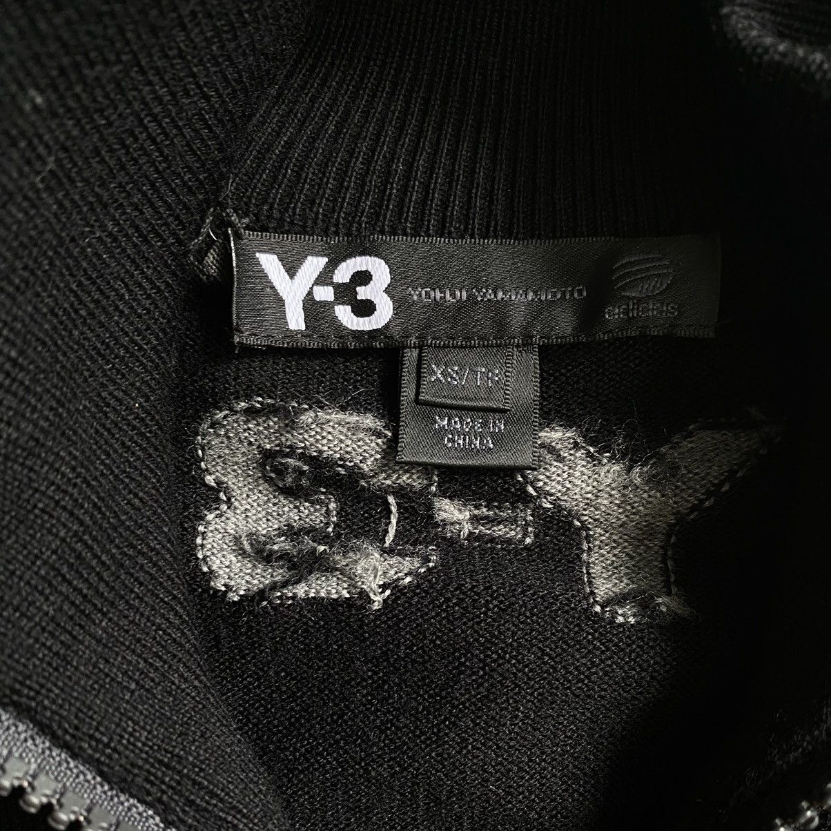 Y-3 × Yohji Yamamoto Black Wool Mock Neck Oversize Jacket Size US S / EU 44-46 / 1 - 5 Thumbnail