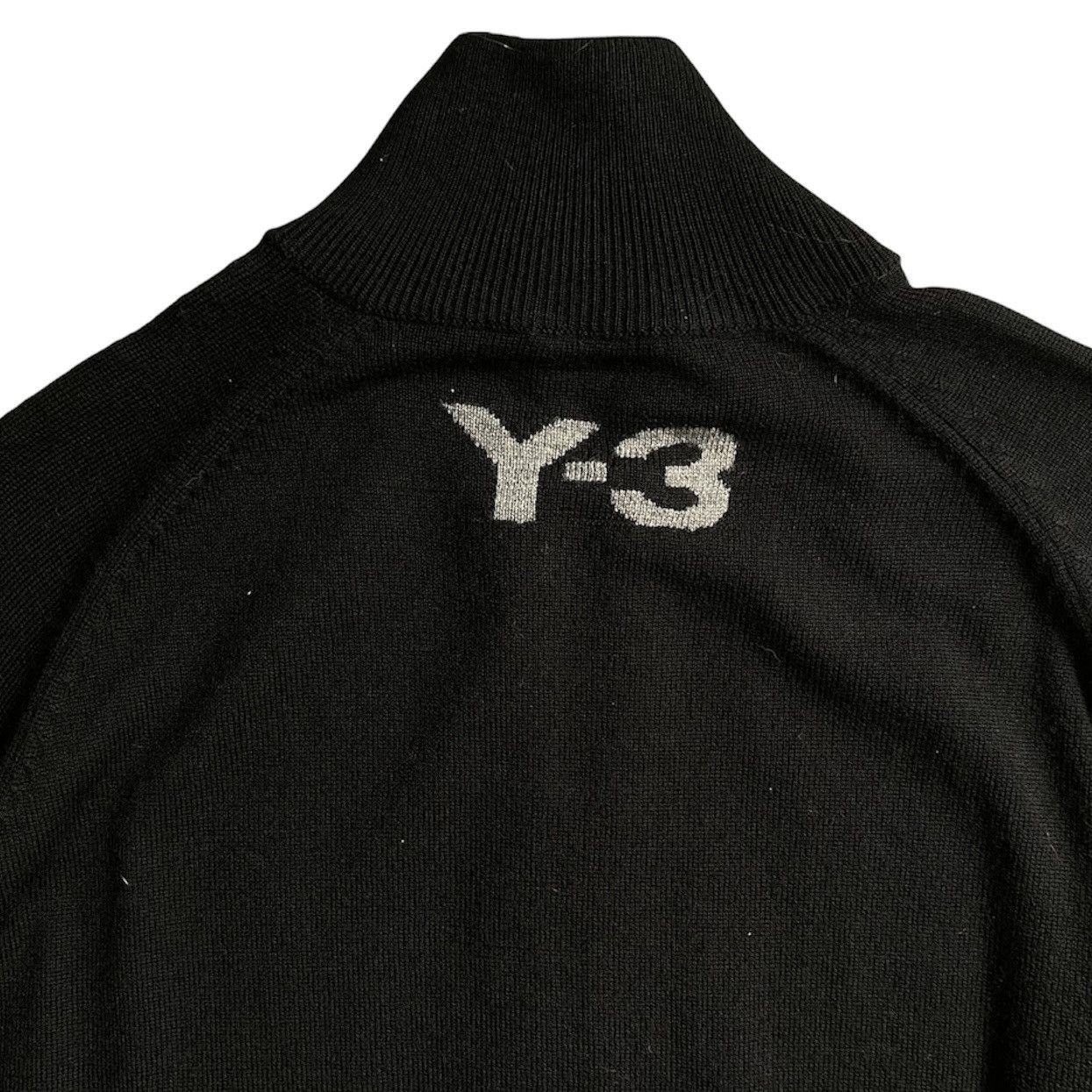 Y-3 × Yohji Yamamoto Black Wool Mock Neck Oversize Jacket Size US S / EU 44-46 / 1 - 2 Thumbnail
