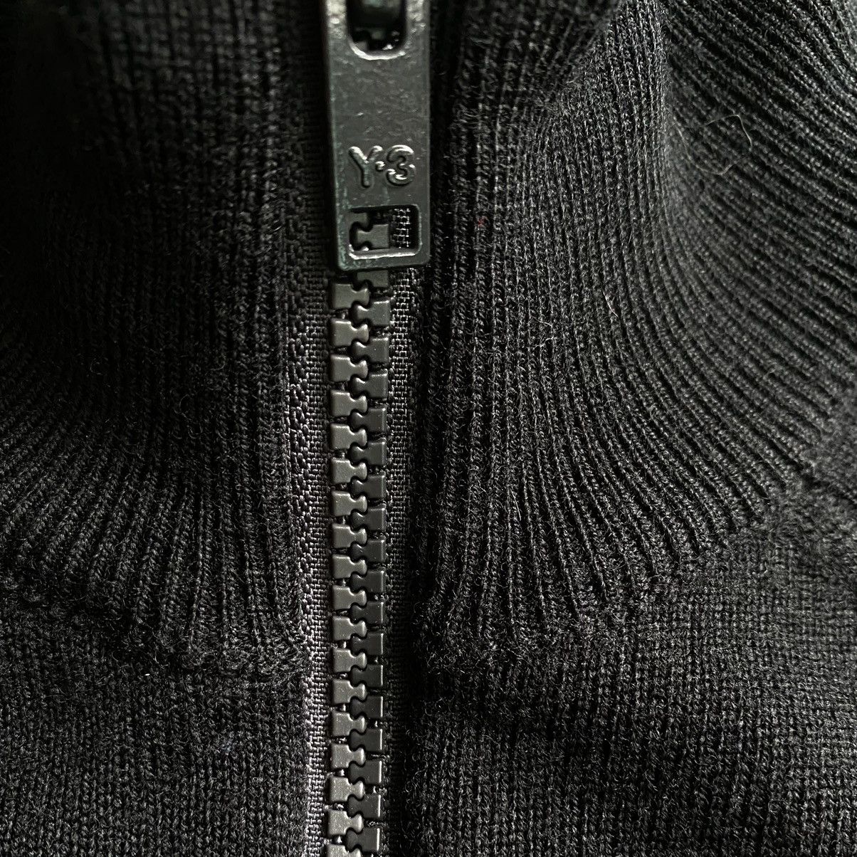 Y-3 × Yohji Yamamoto Black Wool Mock Neck Oversize Jacket Size US S / EU 44-46 / 1 - 4 Thumbnail