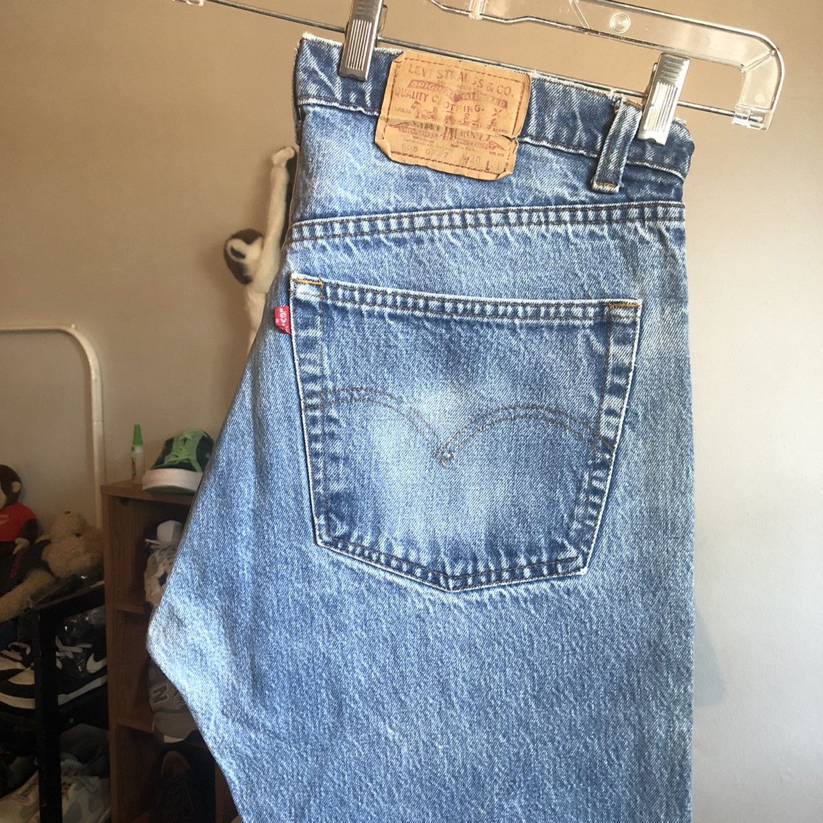 Levi's Vintage 80s Levis 505 Regular Fit Straight Denim Jeans 38x31 Size US 38 / EU 54 - 1 Thumbnail