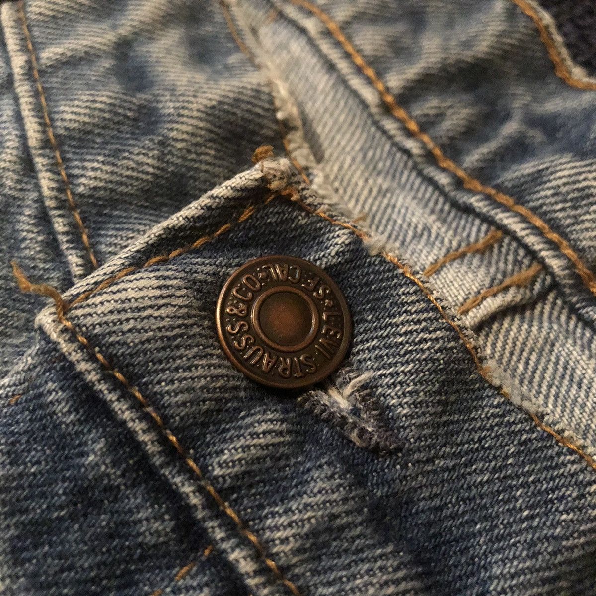 Levi's Vintage 80s Levis 505 Regular Fit Straight Denim Jeans 38x31 Size US 38 / EU 54 - 9 Thumbnail