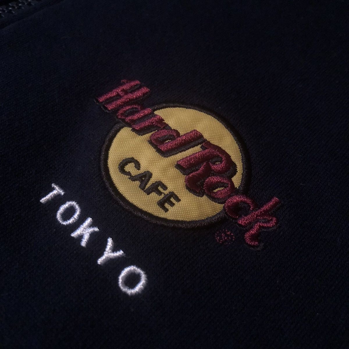 Hard Rock Cafe Vintage 1990s Hard Rock Cafe Tokyo Japan 71 Zip Up Jacket Size US XL / EU 56 / 4 - 4 Thumbnail