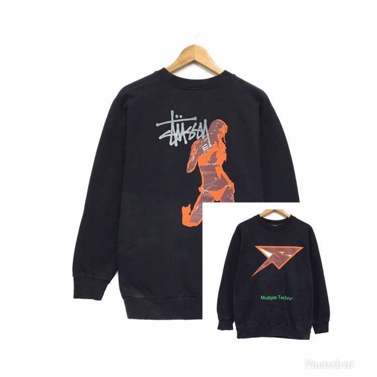 Stussy × Vintage Stussy Multiple Technix Crewneck Sweatshirts Size US M / EU 48-50 / 2 - 3 Thumbnail