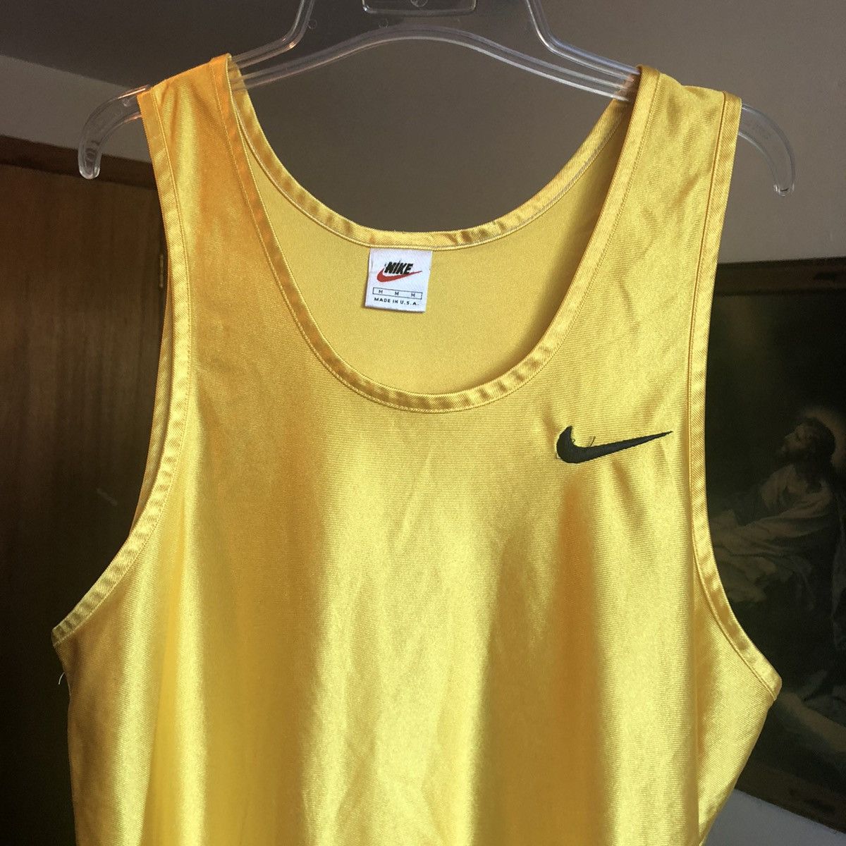 Nike Vintage 1990s Nike Basic Logo Swoosh Tank Top Jersey Shirt Size US M / EU 48-50 / 2 - 1 Thumbnail