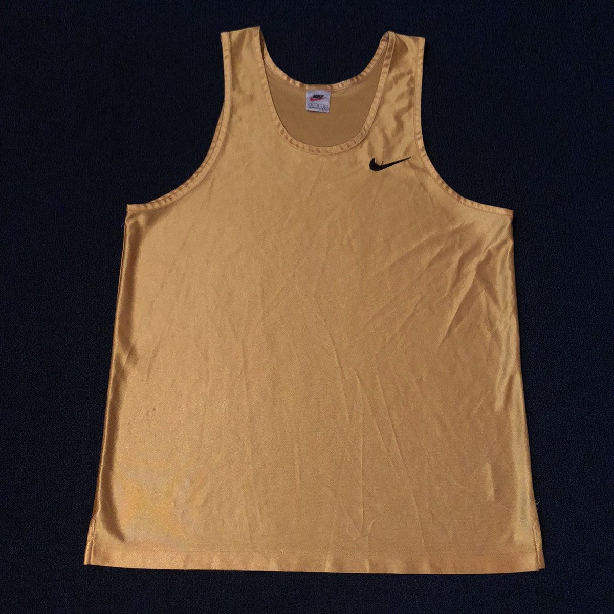 Nike Vintage 1990s Nike Basic Logo Swoosh Tank Top Jersey Shirt Size US M / EU 48-50 / 2 - 2 Thumbnail