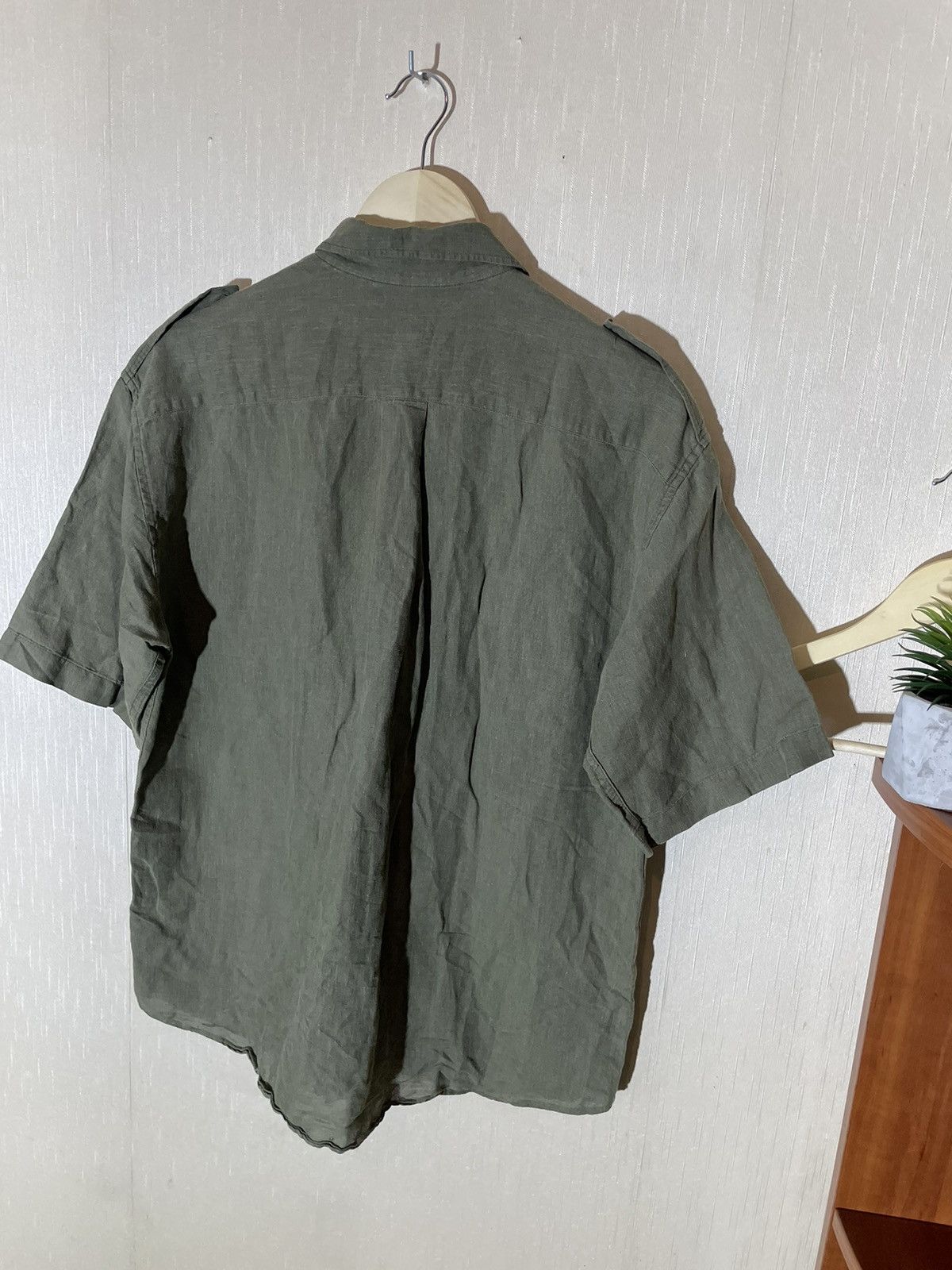 Kenzo × Vintage Kenzo vintage linen military shirt Size US M / EU 48-50 / 2 - 9 Thumbnail