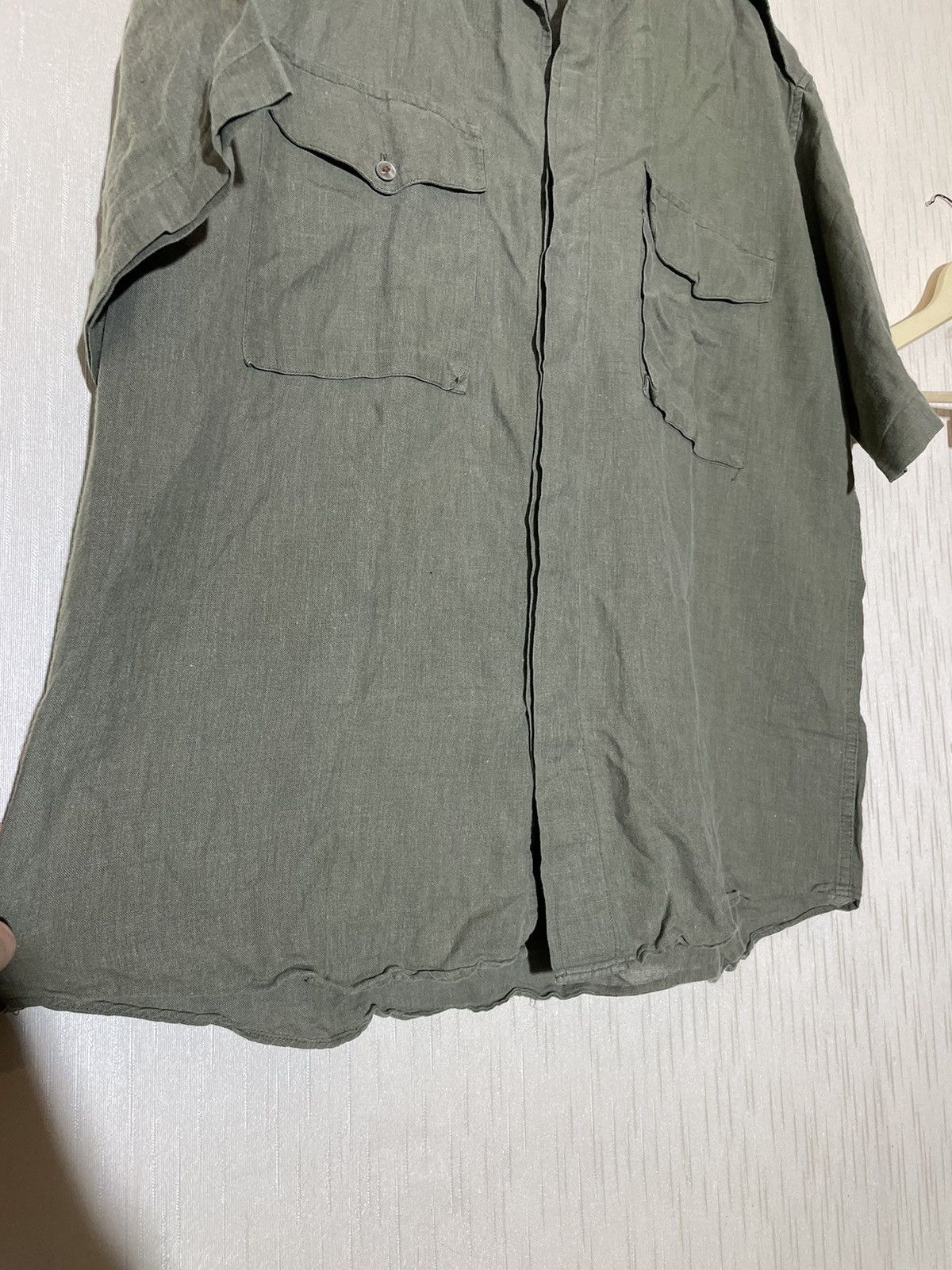 Kenzo × Vintage Kenzo vintage linen military shirt Size US M / EU 48-50 / 2 - 6 Thumbnail