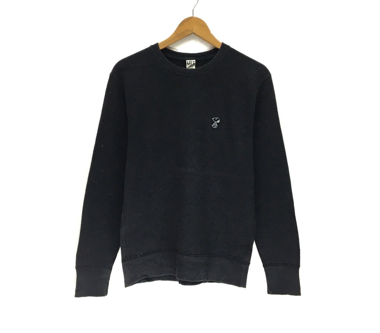 Image of Snoopy X Kaws Crewneck Sweatshirt in Black, Men's (Size Small)