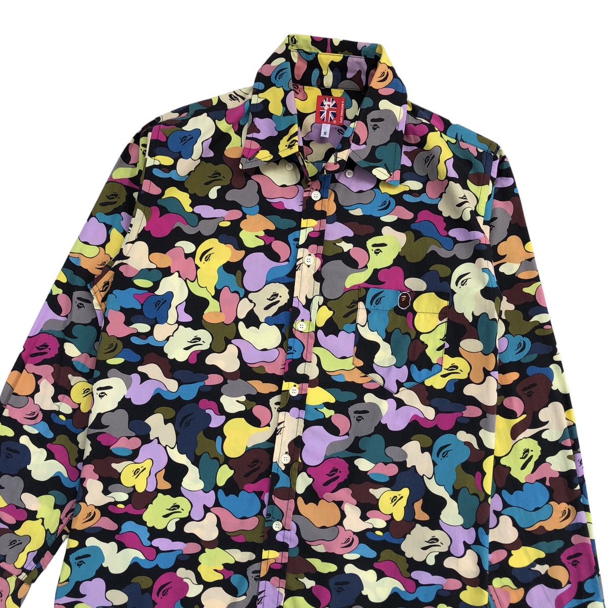 Bape Multi Camo Button Up Shirt Size US S / EU 44-46 / 1 - 2 Thumbnail