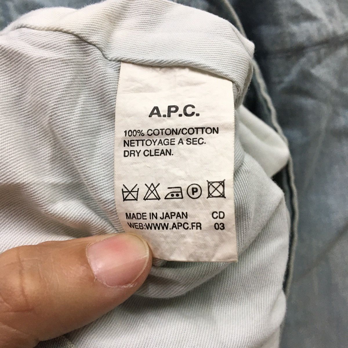 A.P.C. A.P.C Nice Design Denime Style Jacket Size XS / US 0-2 / IT 36-38 - 12 Thumbnail