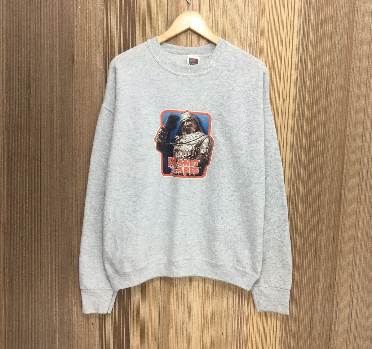 image of Archival Clothing x Movie Vintage 90's Planet Of The Ape Sweatshirt in Grey, Men's (Size Large)