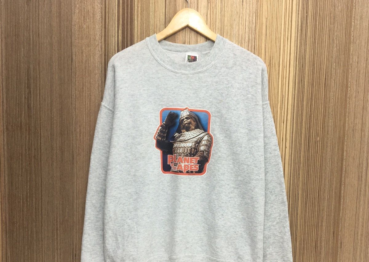 Vintage Vintage 90s Planet Of The Ape Sweatshirt Size US L / EU 52-54 / 3 - 3 Thumbnail
