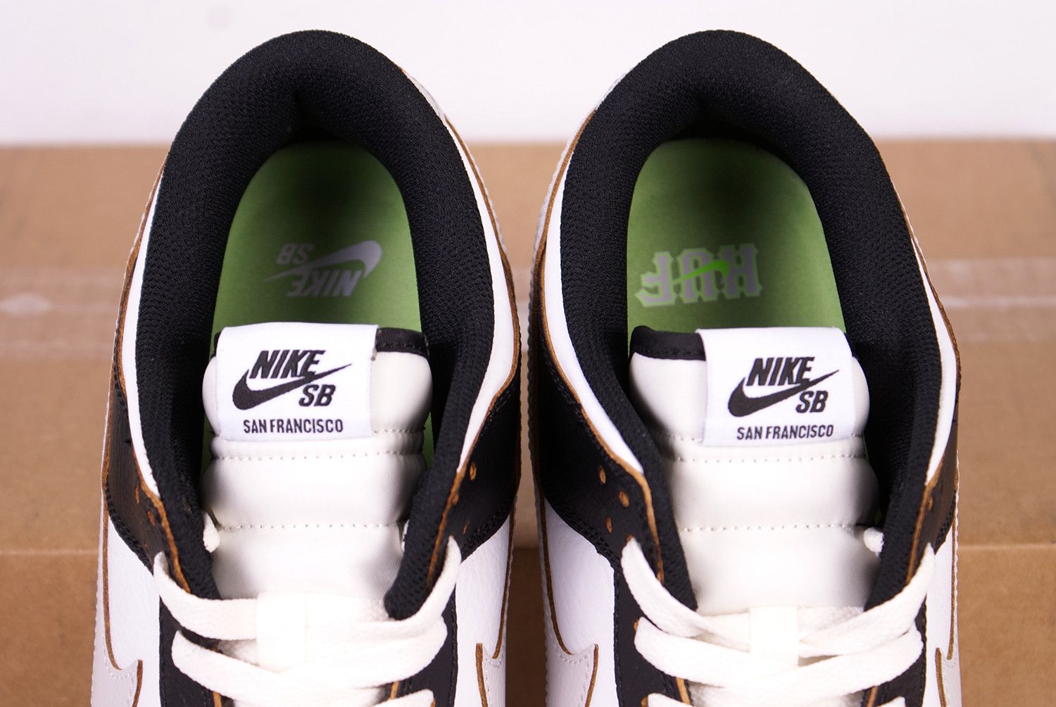 Huf × Nike 2022 HUF x Nike Dunk Low SB SAN FRANCISCO Black FD8775 001 Size US 12 / EU 45 - 4 Thumbnail