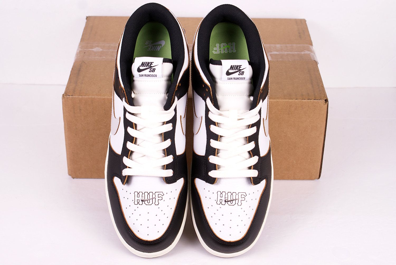 Huf × Nike 2022 HUF x Nike Dunk Low SB SAN FRANCISCO Black FD8775 001 Size US 12 / EU 45 - 3 Thumbnail