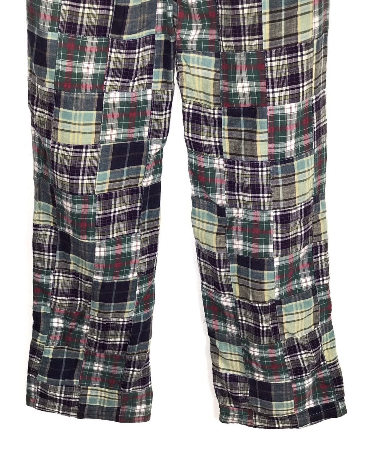 If Six Was Nine × Japanese Brand Halation Patchwork Checkered Tartan Light Pant Size US 32 / EU 48 - 5 Thumbnail