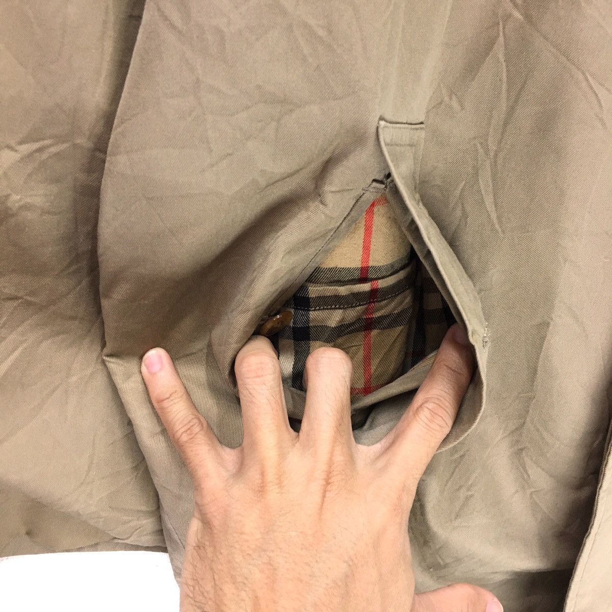Burberry × Designer Vintage Burberry’s Nice Design Trench Coat Size US L / EU 52-54 / 3 - 9 Thumbnail
