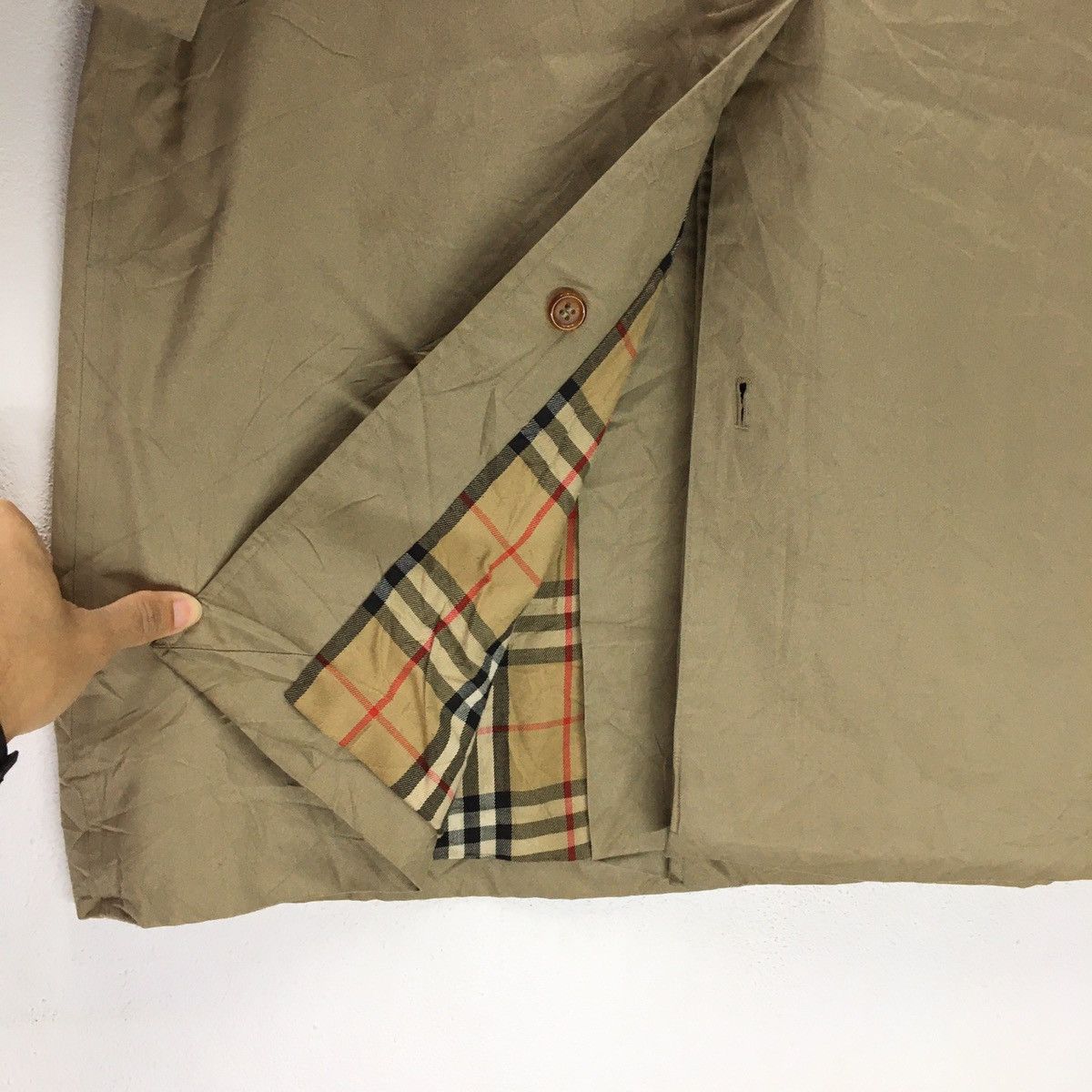 Burberry × Designer Vintage Burberry’s Nice Design Trench Coat Size US L / EU 52-54 / 3 - 10 Thumbnail