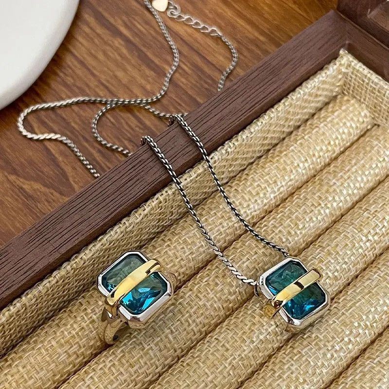 Jewelry Zircon Chain Necklace Size ONE SIZE - 2 Thumbnail