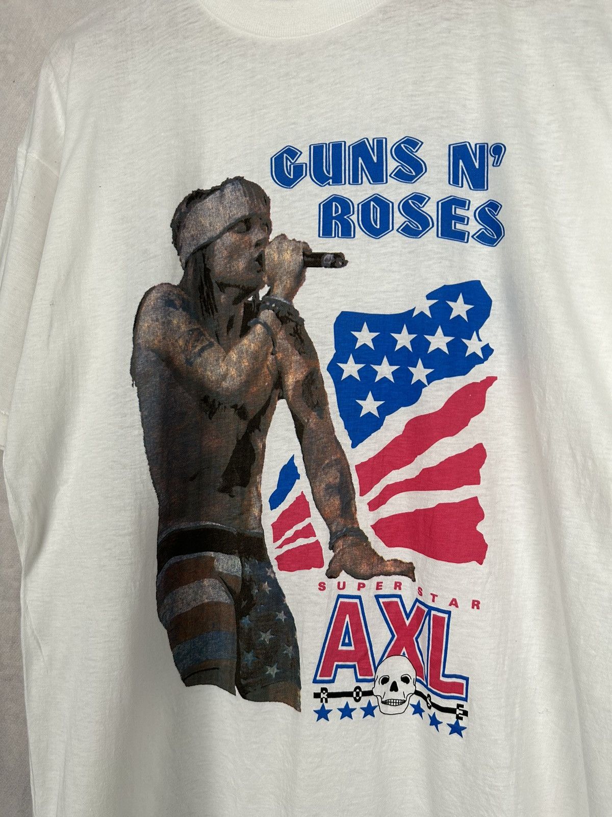Band Tees Vintage Guns N Roses Axl Rose Graphic Tee 90s Early Size US XL / EU 56 / 4 - 3 Thumbnail