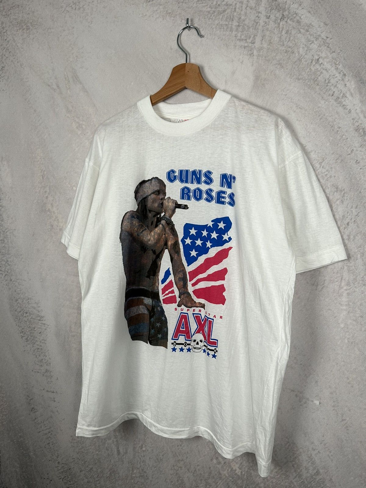 Band Tees Vintage Guns N Roses Axl Rose Graphic Tee 90s Early Size US XL / EU 56 / 4 - 2 Thumbnail