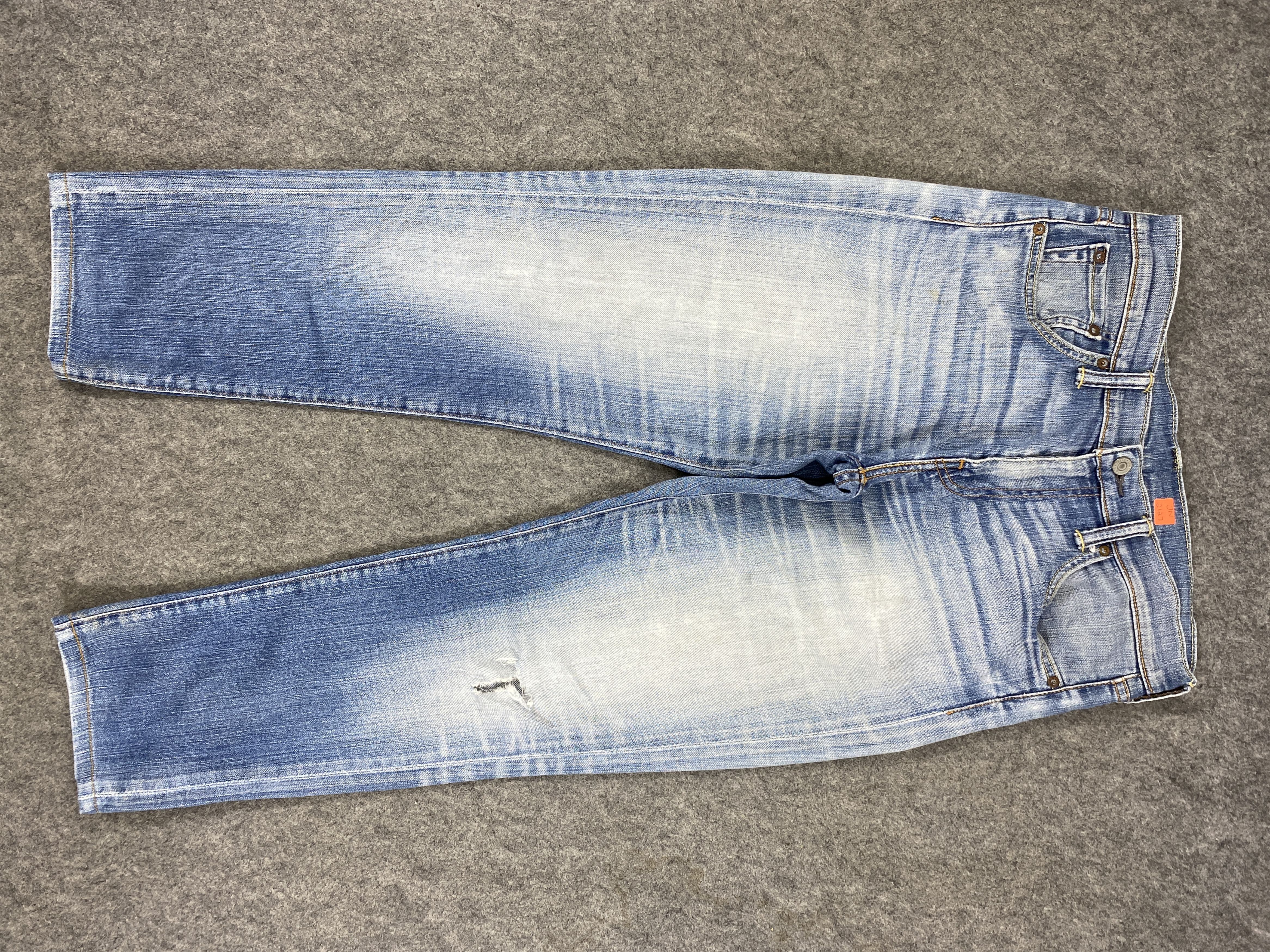image of Distressed Denim x Levis Distressed Blue Vintage Levi's 511 31X28.5 Denim -Jn2127 in Blue Distresse