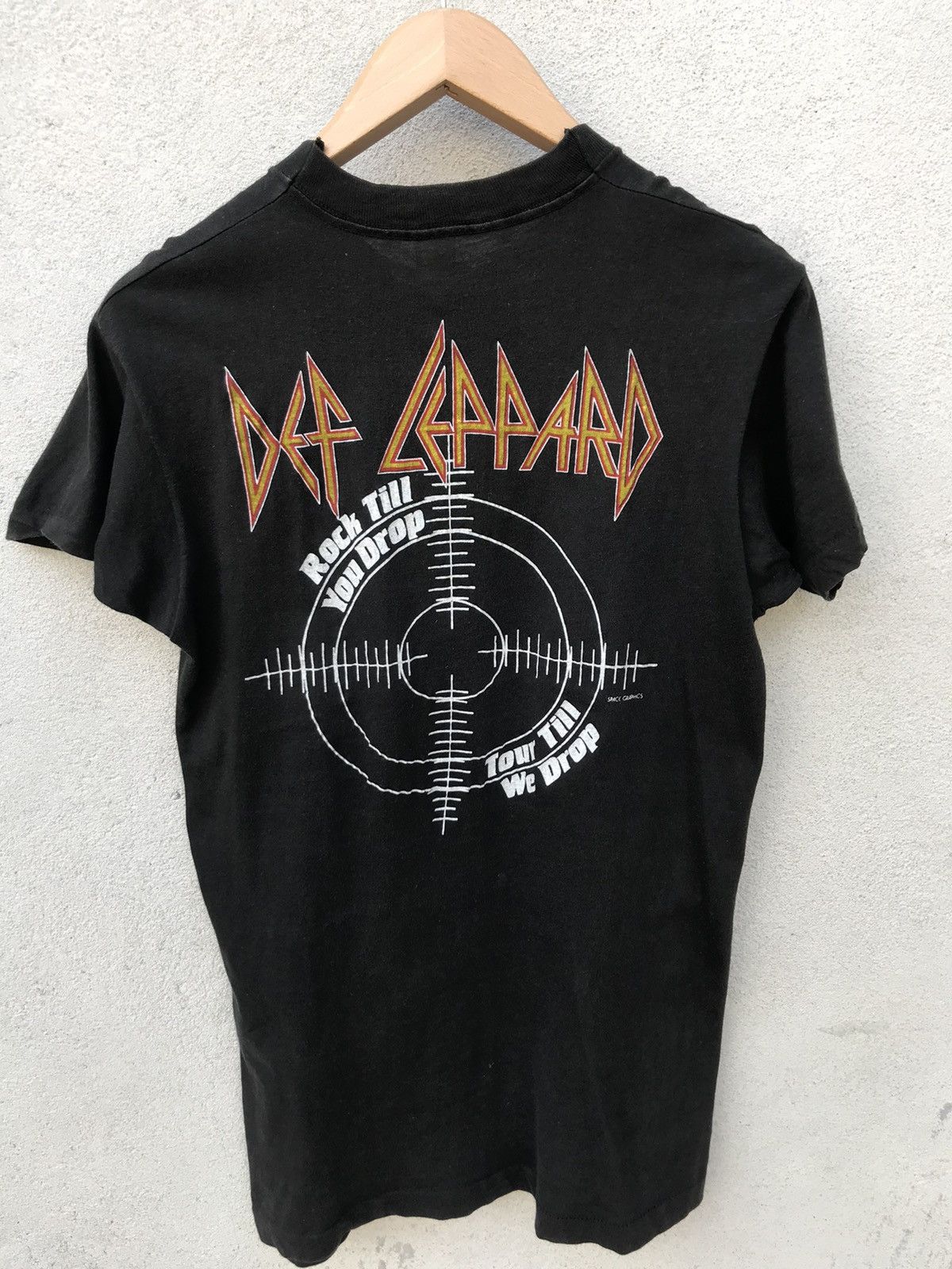 Def Leppard Vintage Rare OG 80s Def Leppard Pyromania Tour Screen Star Size US M / EU 48-50 / 2 - 6 Thumbnail