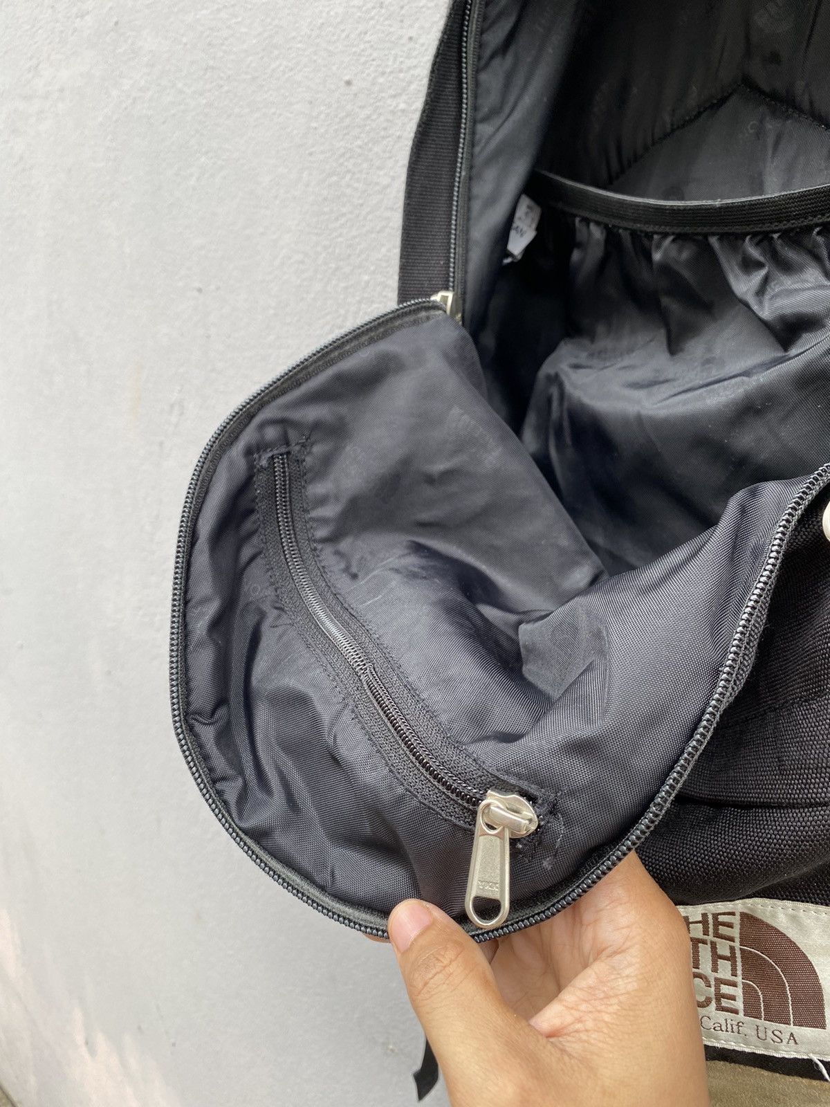 The North Face × Vintage 💥RARE💥Vintage THE NORTH FACE “White Label” Daypack Leather Size ONE SIZE - 16 Thumbnail