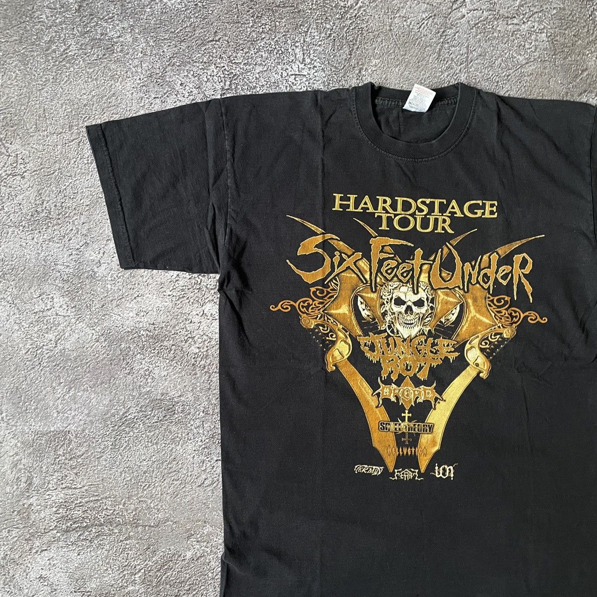 Band Tees Vintage Y2K BONES ABSTRACT CREEPY VAMP ANGRY M Size US M / EU 48-50 / 2 - 4 Thumbnail
