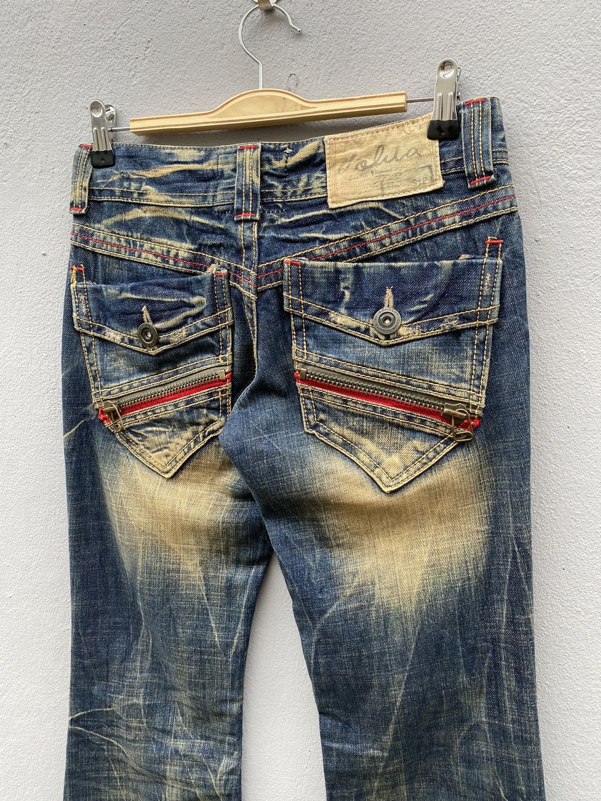 Beauty Beast 💥RARE💥LOLITA Jeans Exotic Garment Mudwash Flare Denim Size US 28 / EU 44 - 16 Thumbnail