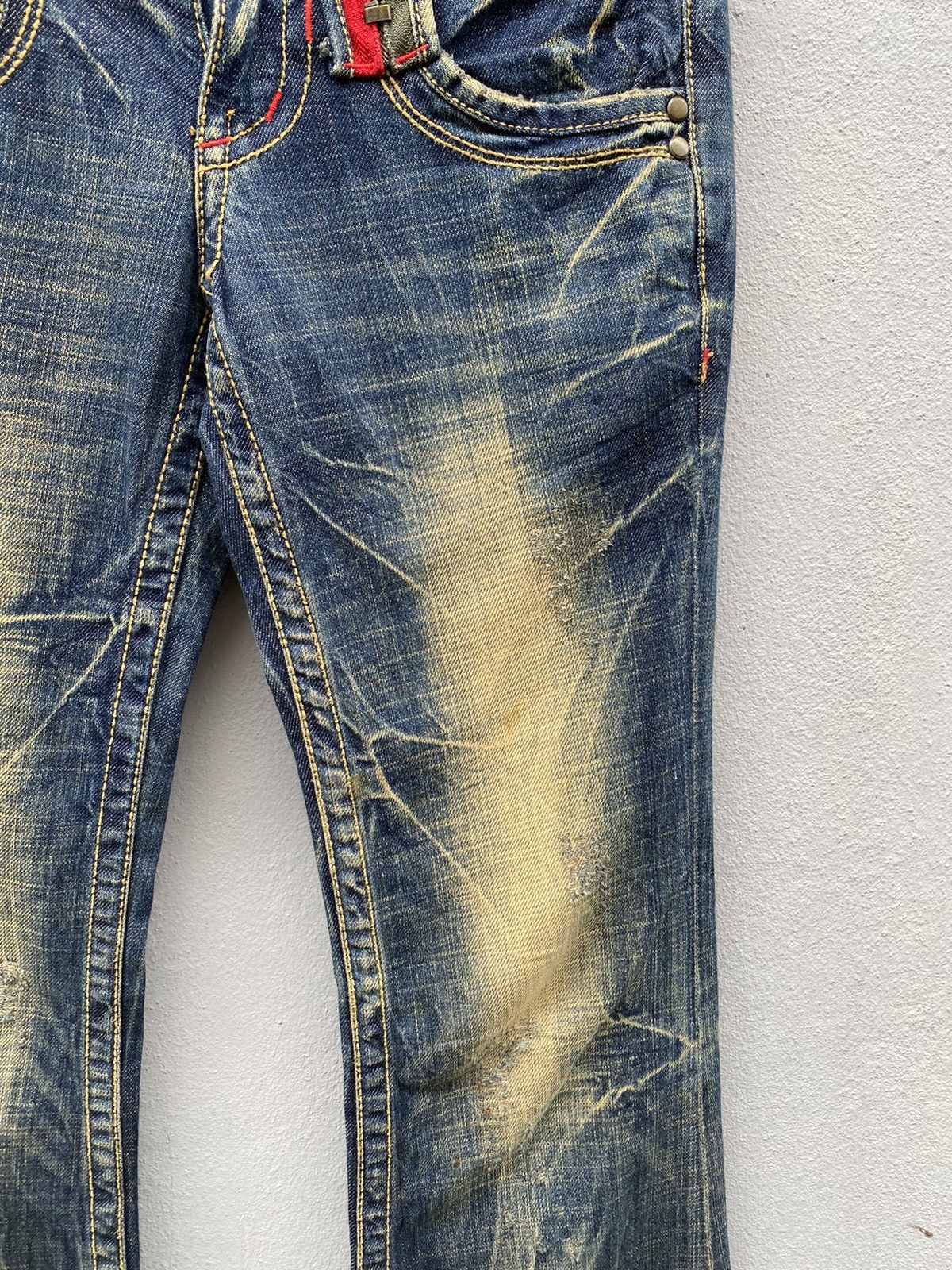 Beauty Beast 💥RARE💥LOLITA Jeans Exotic Garment Mudwash Flare Denim Size US 28 / EU 44 - 8 Thumbnail