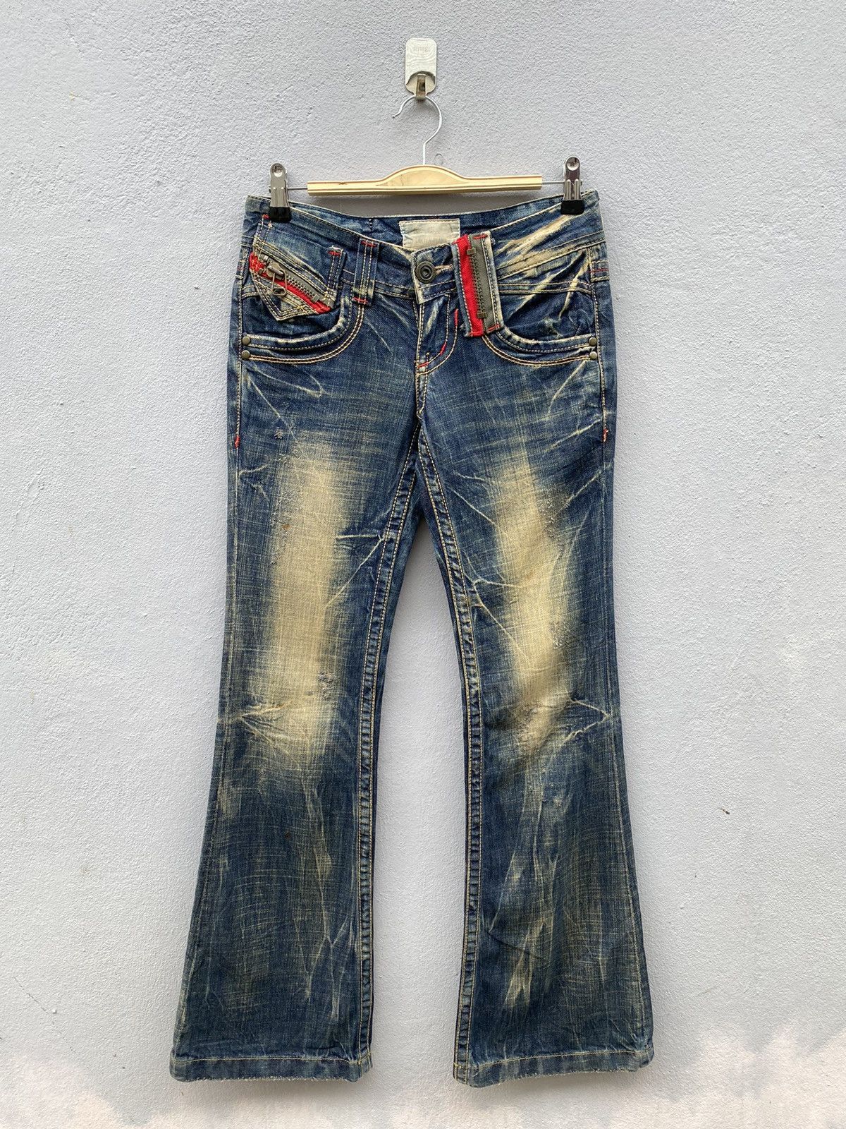 Beauty Beast 💥RARE💥LOLITA Jeans Exotic Garment Mudwash Flare Denim Size US 28 / EU 44 - 1 Thumbnail