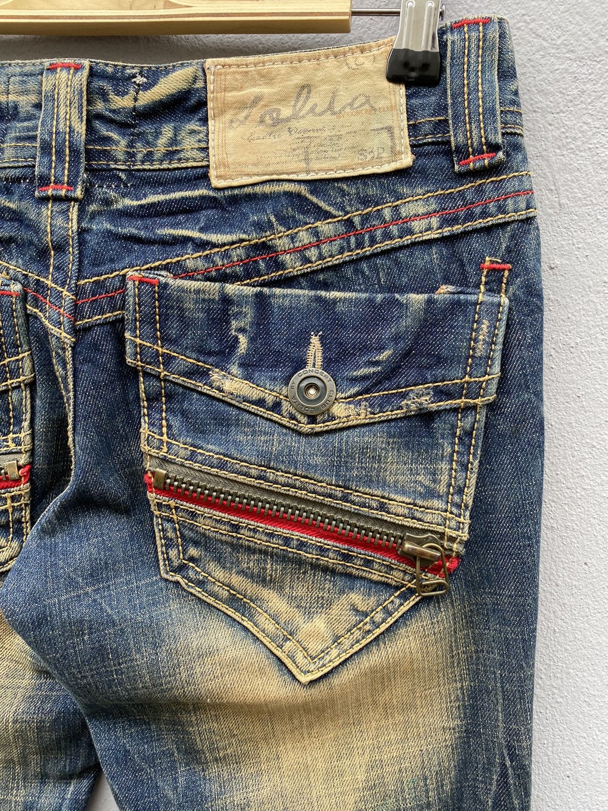 Beauty Beast 💥RARE💥LOLITA Jeans Exotic Garment Mudwash Flare Denim Size US 28 / EU 44 - 14 Thumbnail