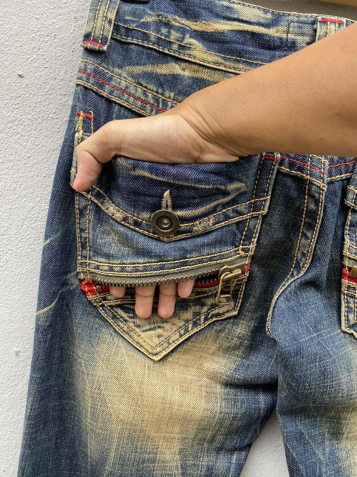 Beauty Beast 💥RARE💥LOLITA Jeans Exotic Garment Mudwash Flare Denim Size US 28 / EU 44 - 17 Thumbnail