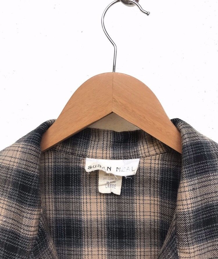 Designer 🔥Susan Neal Check Button Light Jacket Size S / US 4 / IT 40 - 3 Thumbnail