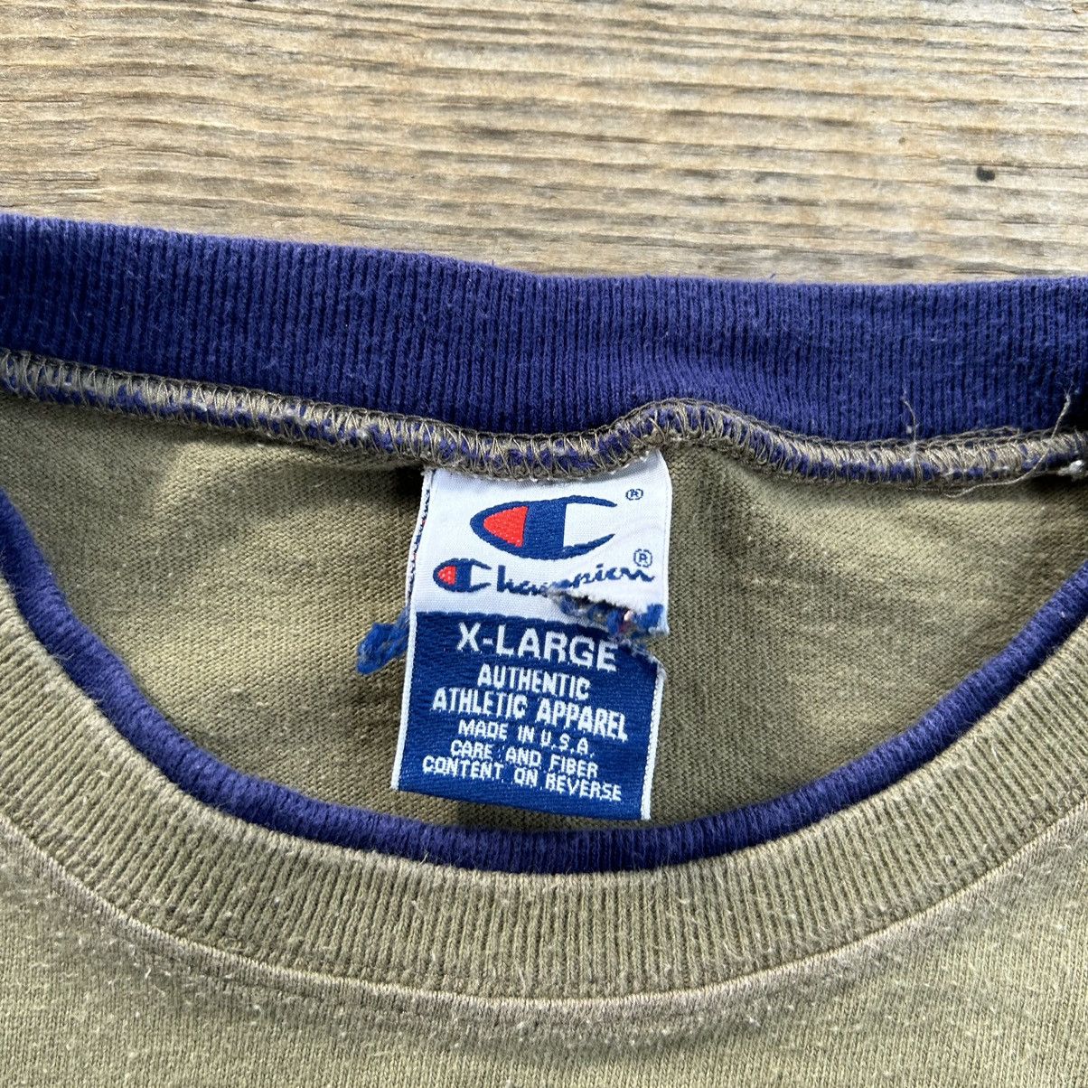 Champion × Vintage Vintage 90s Champion Embroidered Logo Double Collar T Shirt Size US XL / EU 56 / 4 - 3 Thumbnail