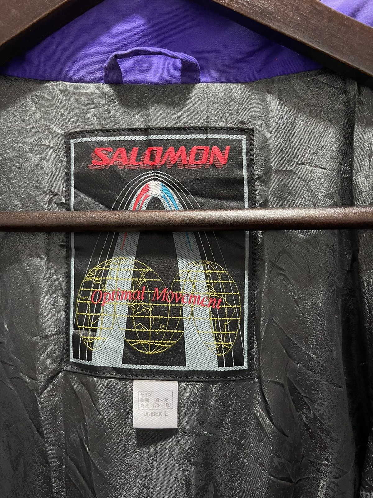 Salomon VINTAGE SALOMON MULTICOLOUR UNISEX SKI JACKET Size US L / EU 52-54 / 3 - 14 Thumbnail