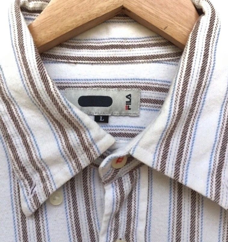 Fila × Vintage 🔥Fila Long Sleeve Button Shirts Size US L / EU 52-54 / 3 - 3 Thumbnail