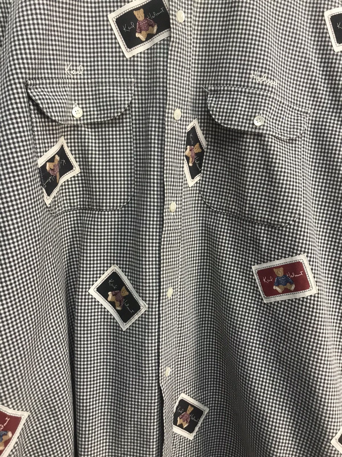 Designer × Flannel × Karl Helmut Karl helmut flannel button up shirt patches Size US XL / EU 56 / 4 - 4 Thumbnail