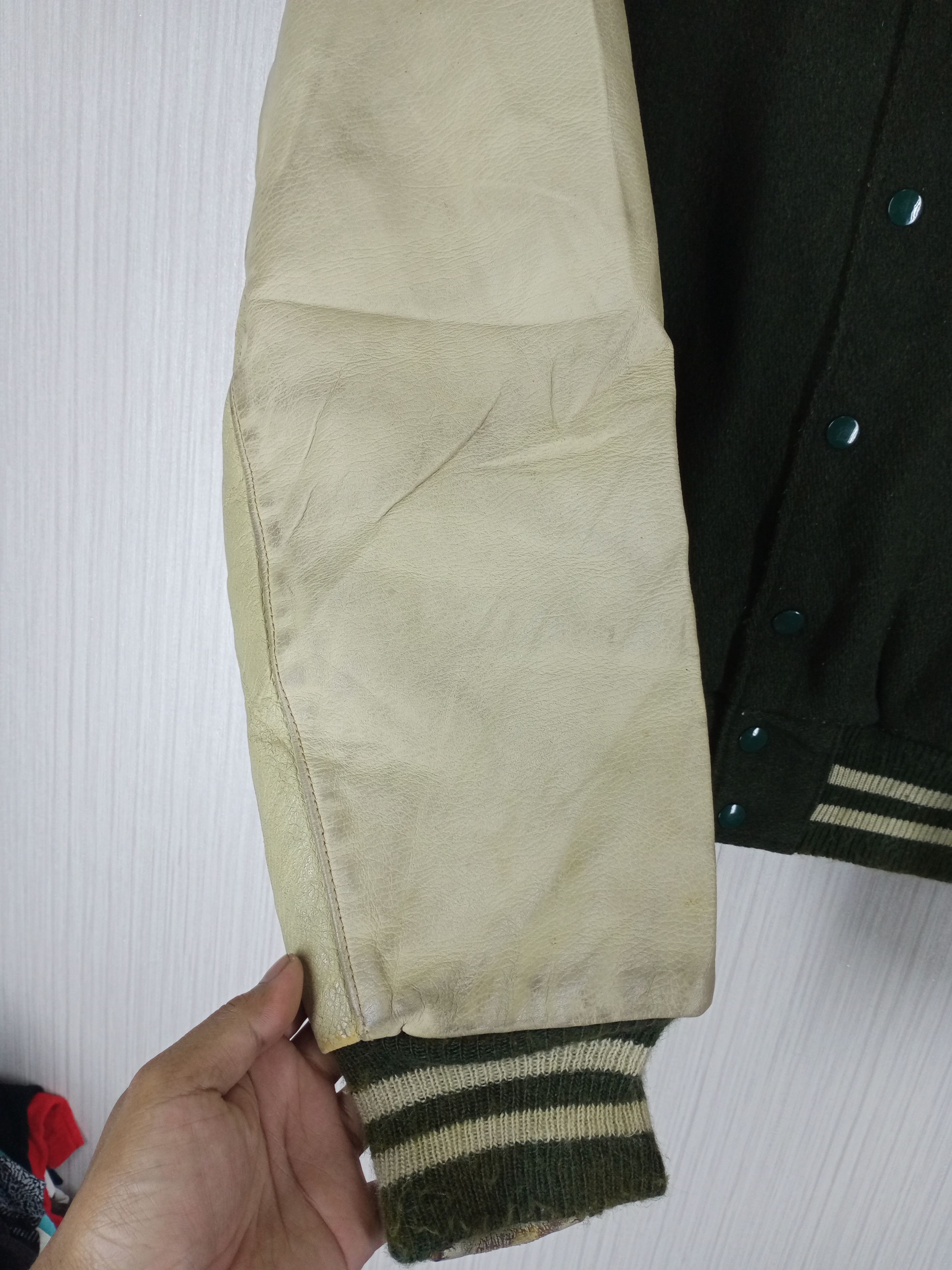 Golden Bear Vintage 80s Golden Bear Varsity Jacket Leather Sleeve Size US M / EU 48-50 / 2 - 7 Thumbnail