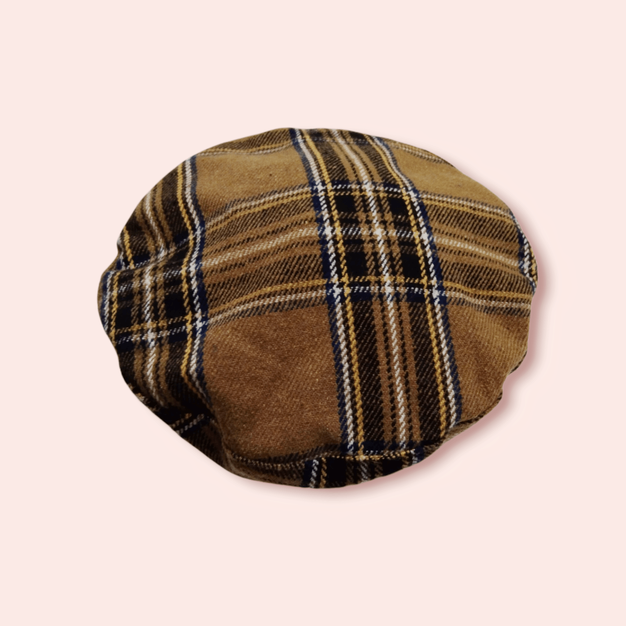 Edition Japan BROWN PLAID WOOL BLEND BERET Size ONE SIZE - 7 Thumbnail