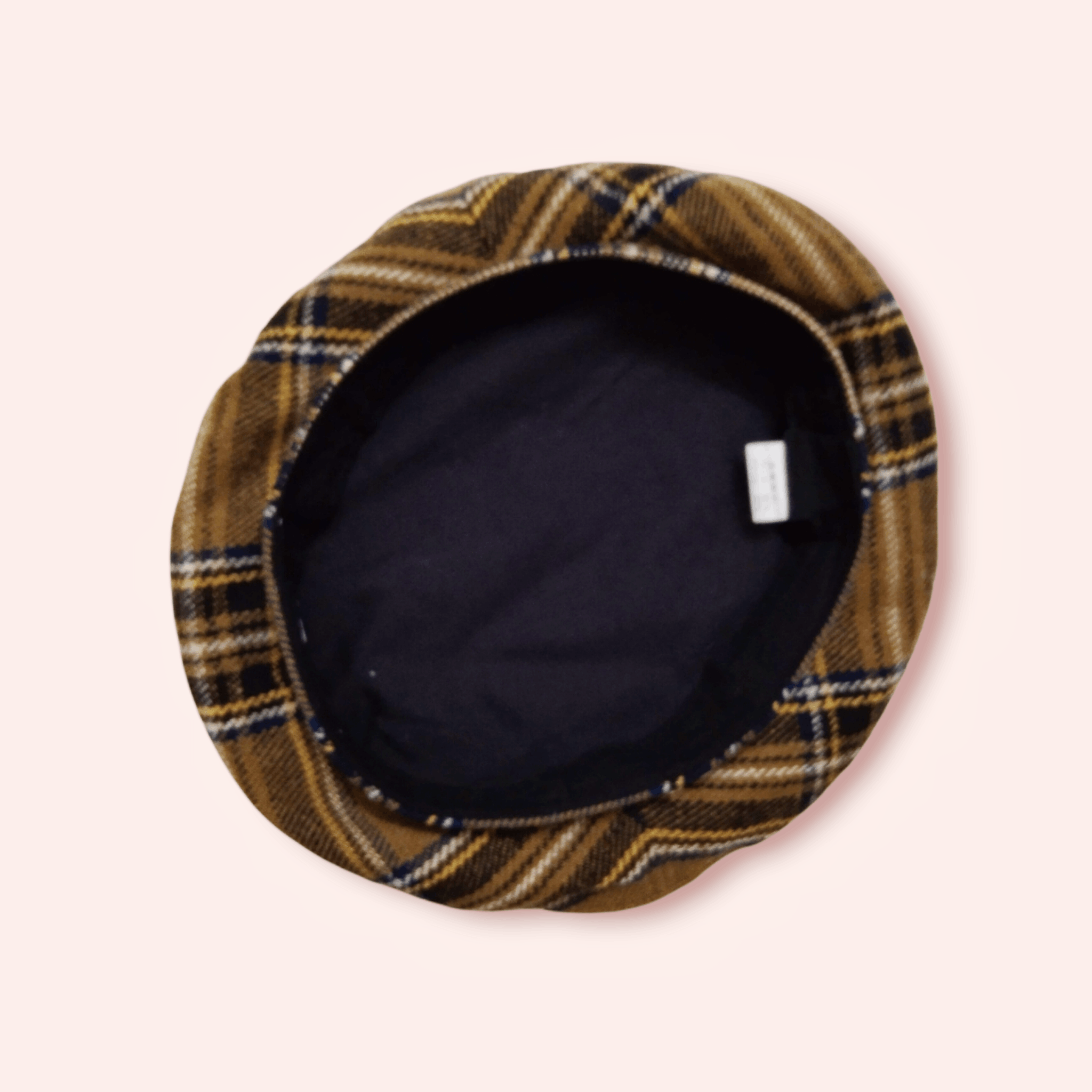 Edition Japan BROWN PLAID WOOL BLEND BERET Size ONE SIZE - 9 Thumbnail